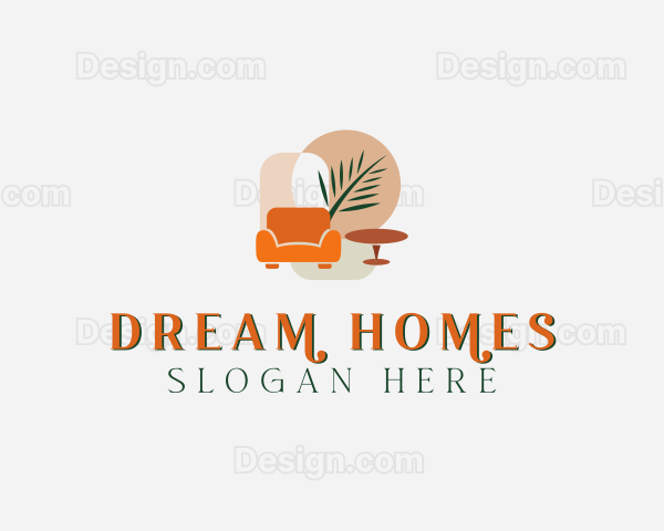 Tropical Room Decoration Logo