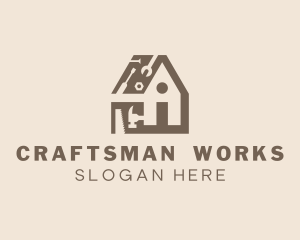 Home Construction Tools logo design