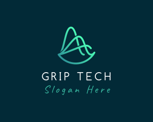 Tech Startup Wave logo design