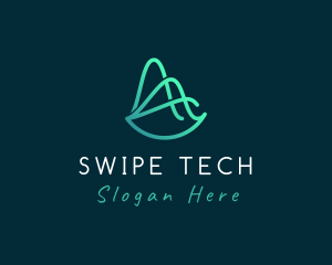 Tech Startup Wave logo design