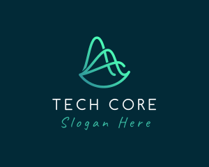 Tech Startup Wave logo design