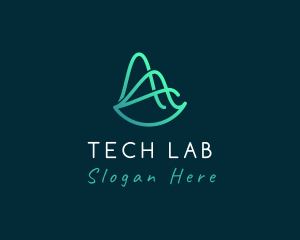 Tech Startup Wave logo design