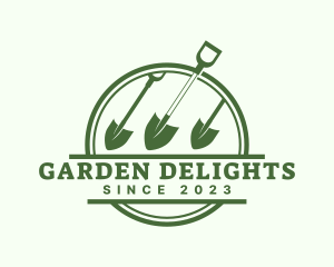 Yard Garden Shovel logo design