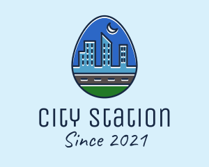 City Road Egg logo design