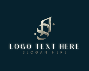 Elegant Sophisticated Glossy Letter AS logo