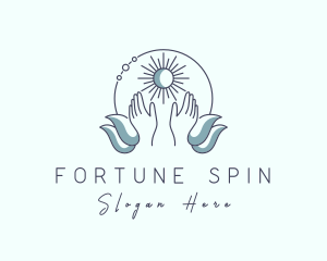 Natural Massage Hands logo design