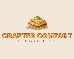 Baklava Pastry Dessert logo design