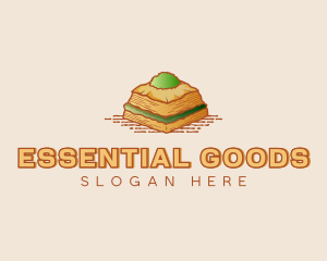 Baklava Pastry Dessert logo design