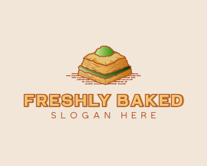 Baklava Pastry Dessert logo design