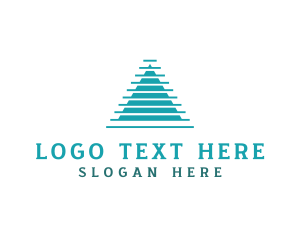 Geometric Pyramid Triangle  Logo