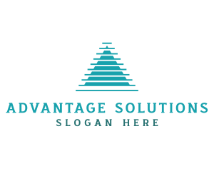 Geometric Pyramid Triangle  logo design