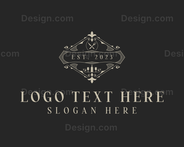 Fine Dining Gourmet Restaurant Logo