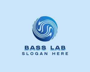 Globe Waves Laboratory logo design