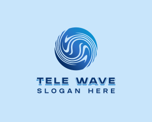 Globe Waves Laboratory logo design