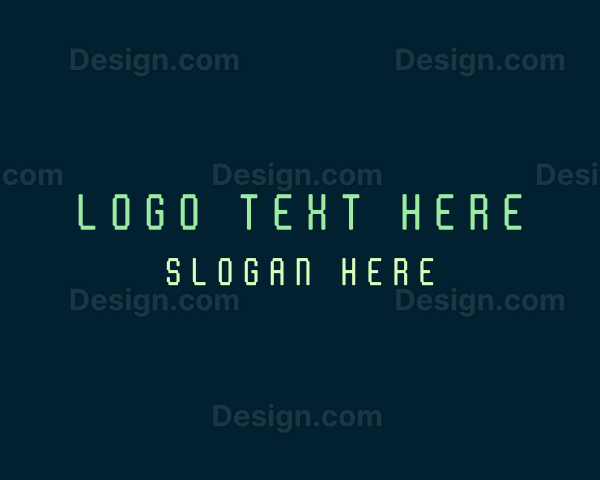 Digital Cyberspace Wordmark Logo