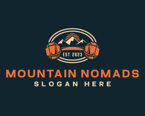 Mountain Dumbbell Gym logo design