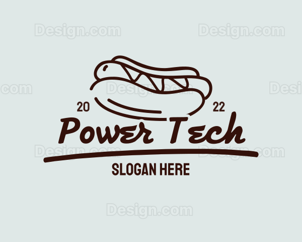 Hot Dog Sandwich Meal Logo