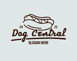 Hot Dog Sandwich Meal logo design