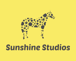 Yellow Star Horse logo design