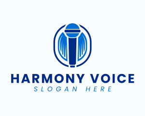 Blue Microphone Device logo design