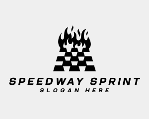Fire Race Track Logo