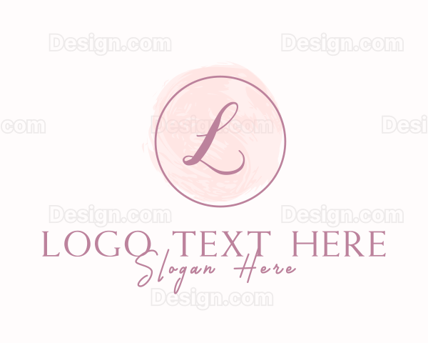 Feminine Beauty Watercolor Logo