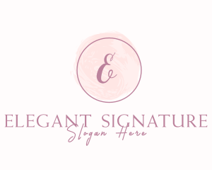 Feminine Beauty Watercolor  logo design