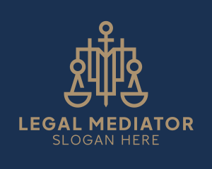 Criminal Law Justice logo design