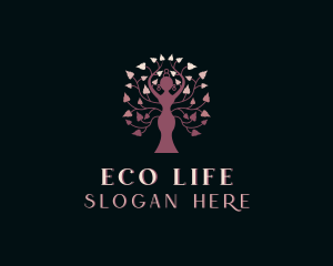 Leaf Wellness Yoga logo design