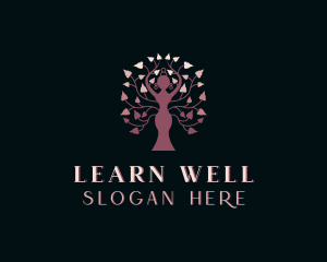 Leaf Wellness Yoga logo design