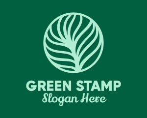 Green Plant Palm Leaf logo design