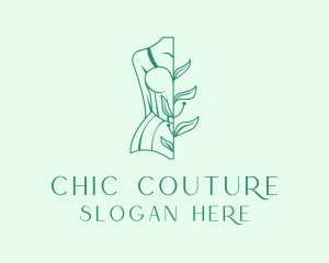 Natural Feminine Dress logo design