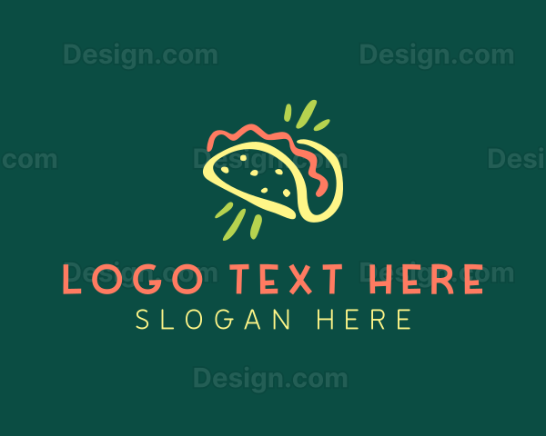 Taco Food Restaurant Logo