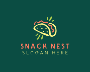 Taco Food Restaurant logo design