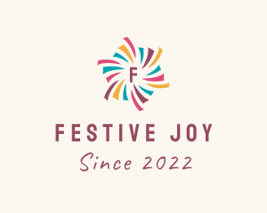 Festive Firework Display logo design