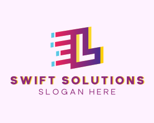 Speedy Letter L Motion Business logo