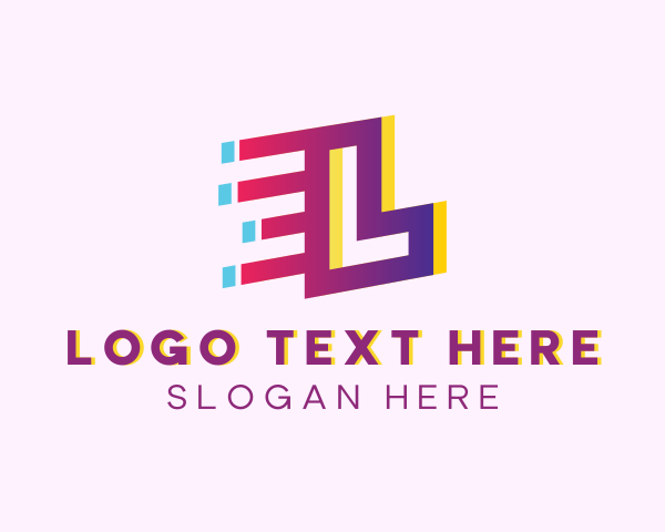 Speedy Letter L Motion Business logo