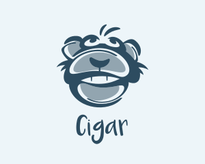 Monkey Chimp Face  logo design