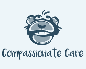 Monkey Chimp Face  logo design