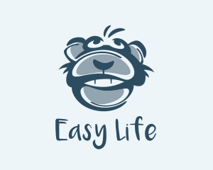 Monkey Chimp Face  logo design