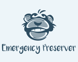 Monkey Chimp Face  logo design