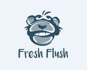 Monkey Chimp Face  logo design