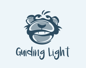 Monkey Chimp Face  logo design