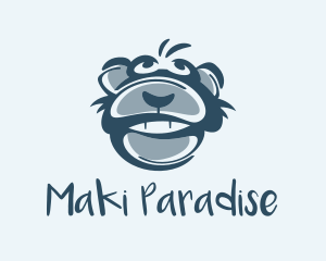 Monkey Chimp Face  logo design