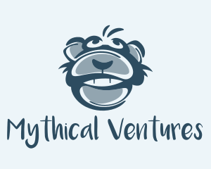 Monkey Chimp Face  logo design