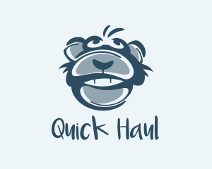 Monkey Chimp Face  logo design