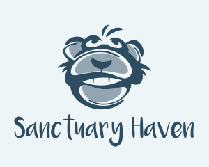 Monkey Chimp Face  logo design