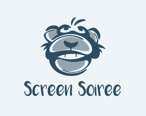 Monkey Chimp Face  logo design