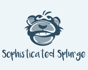 Monkey Chimp Face  logo design