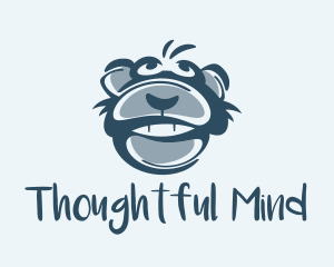 Monkey Chimp Face  logo design